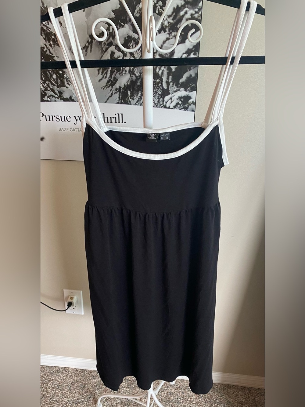 Volcom Black Cotton Summer Dress